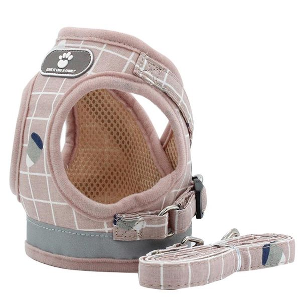 dog collars & leashes pet reflective stripe clothes safe cat harness walking jacket outdoor vest leash adjustable puppy